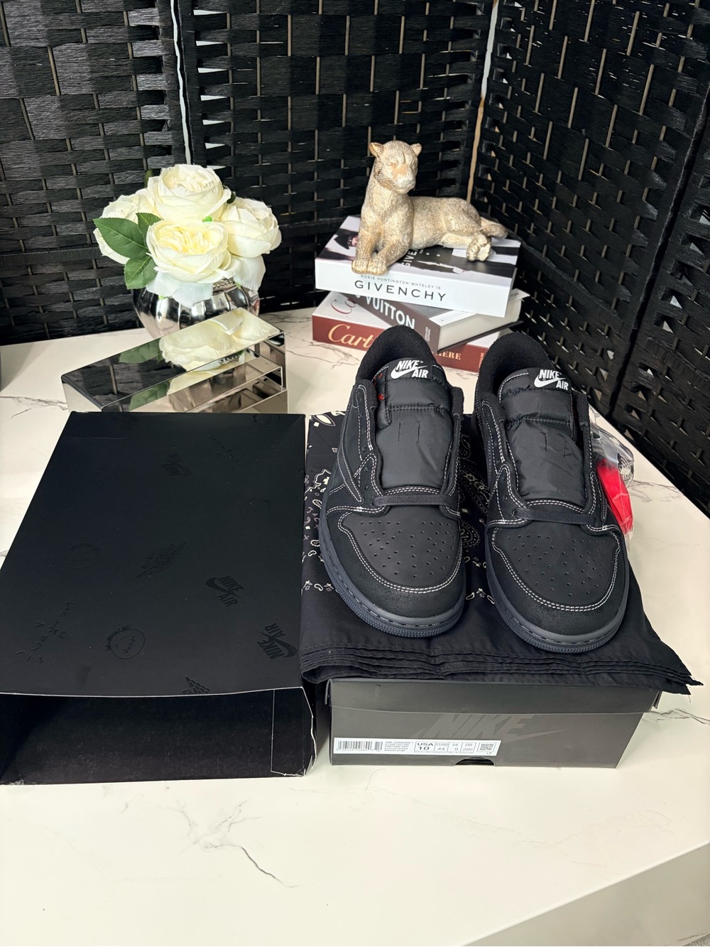 Air Jordan 1 Low Travis Scott Black Phantom
